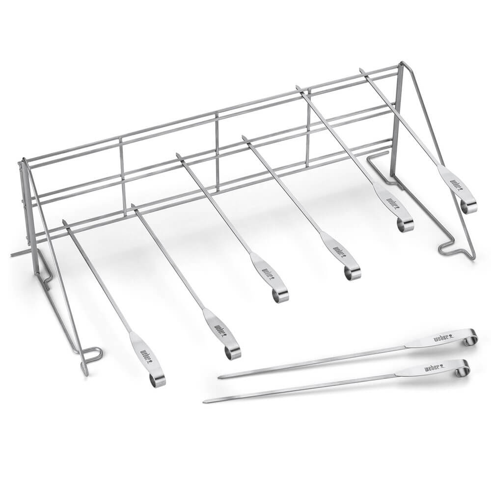 Стойка и набор шампуров для гриля Weber, 8 шт. - 7615